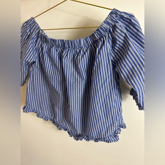 Blue & White Striped Blouse - Picture 2 of 5